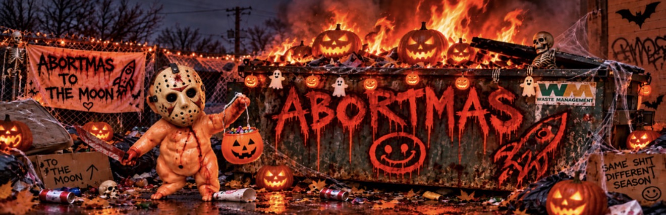 $ABORTMAS spooky dumpster season